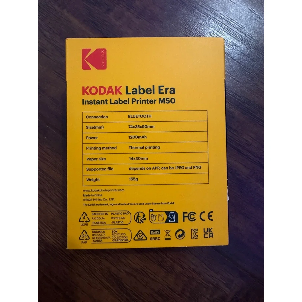 Kodak Label Era M50 Printer Cartridge & Paper Bundle Multi Color New Open Box
